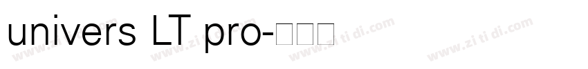 univers LT pro字体转换